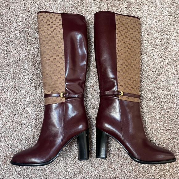 Gucci Quentin Microguccissima GG Tall Boot - IT 38 - Picture 5 of 14